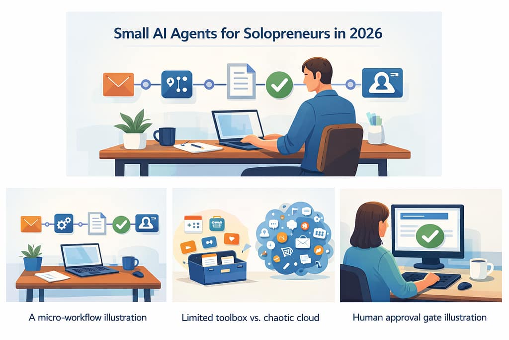 small AI agents for solopreneurs managing micro workflows