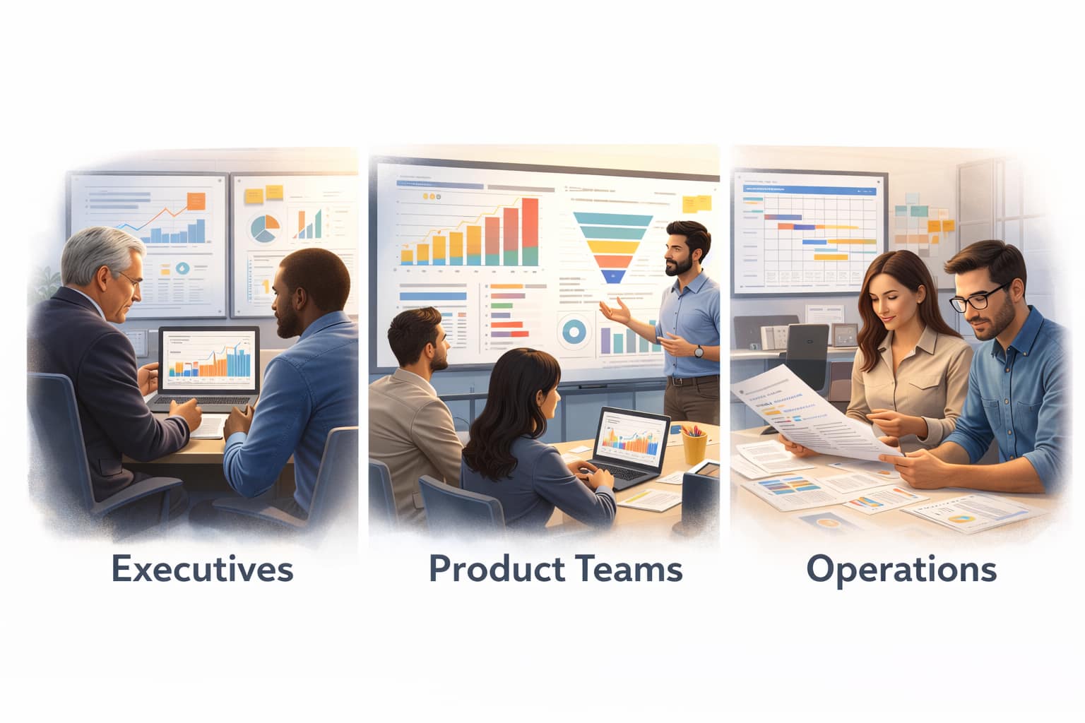 Data Storytelling Strategies 5 Different audiences interpreting the same data through tailored storytelling