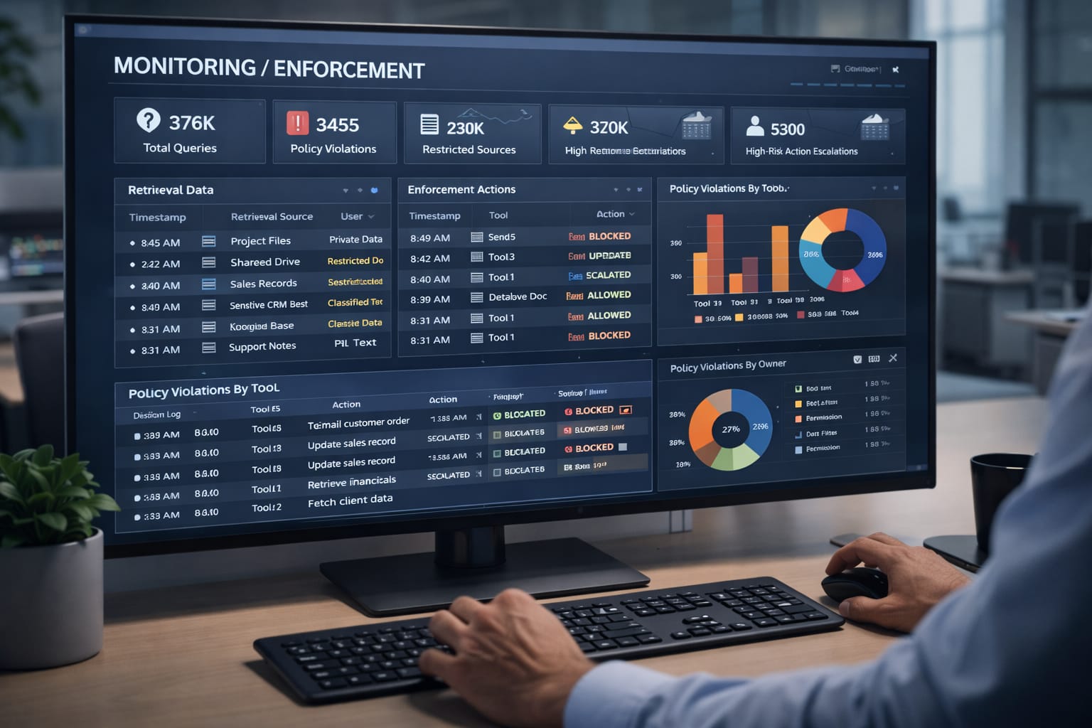 Ai Governance System Design: 7 Critical Reasons Policy Alone Fails 4 AI governance system design monitoring and enforcement dashboard